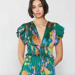 Current Air Mara Floral Midi dress